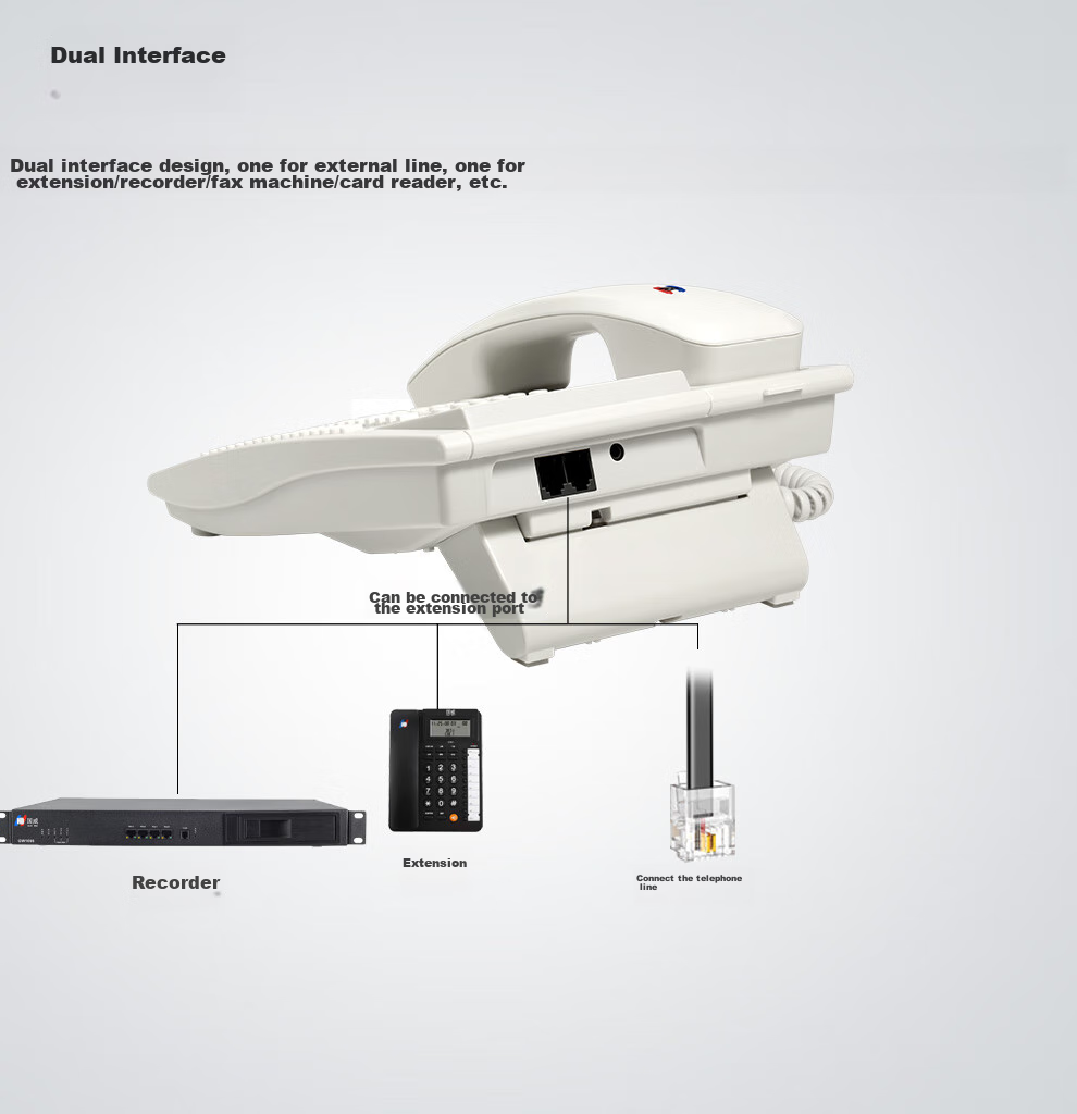 Guowei Telephone Extension HB MT-2, Front Desk Switchboard, Business Office, One-Touch Transfer, One-Touch Dialing, Feature Phone, Hotel Reception Telephone, Hands-Free Call Display 8
