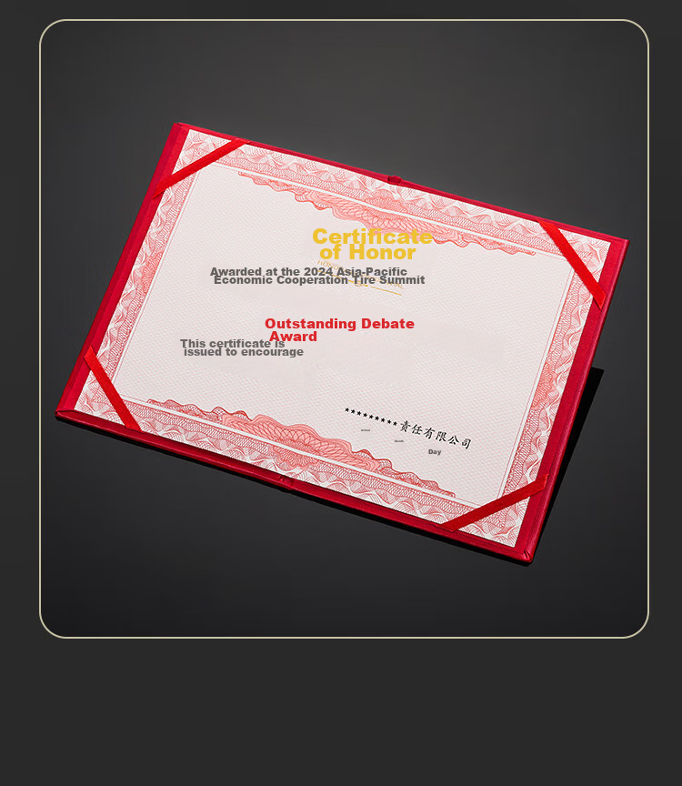Jinlongxing 6K Velvet Classic Honor Certificate, Award Certificate, Presentation Certificate, Diploma, Certificate Cover, 10-Pack [With 20 Inner Pages] A3009 8