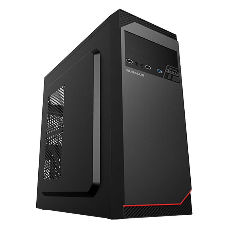 BUBALUS 1008 Classic Business Desktop Computer Tower (With Optical Drive Bay / Supports ATX Motherboard / Supports Long Graphics Card / Cable Management on Back / for Home Office Use / U3)
