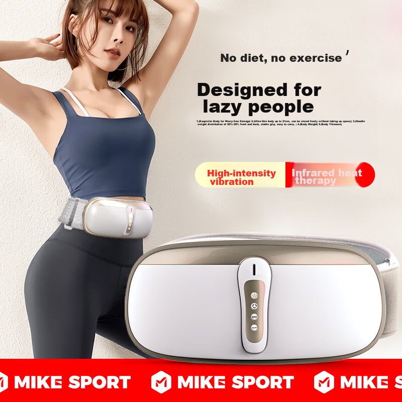 Mike Luyundongji Waist Slimming Belt, Weight Loss Equipment, Wireless Vibration Machine, Full-Body Lazy Waist Trainer, Belly Fat Reducer