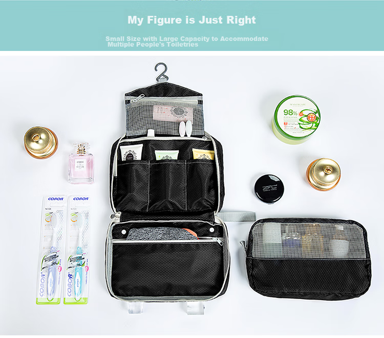 ALPINT MOUNTAIN Waterproof Toiletry Bag for Men And Women, Large Capacity Travel Makeup Organizer Pouch 2