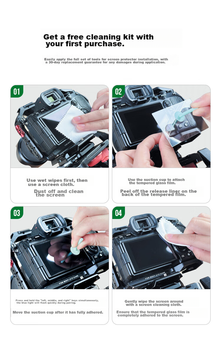 UGREEN Compatible with Sony A7c2 A6700 A7m4 ZV-E1 AR Tempered Glass Screen Protector, High Definition Anti-Glare Anti-Reflective Camera Screen Protective Film, Mirrorless Camera Accessory, 1 Piece 12