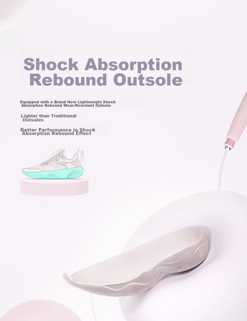 ANTA Milk Candy Jump Rope Shoes | Zhang Yufei's Training Shoes for Women, Soft Sole, Breathable, Lightweight, Shock-Absorbing, Training Shoes, Sneakers 6