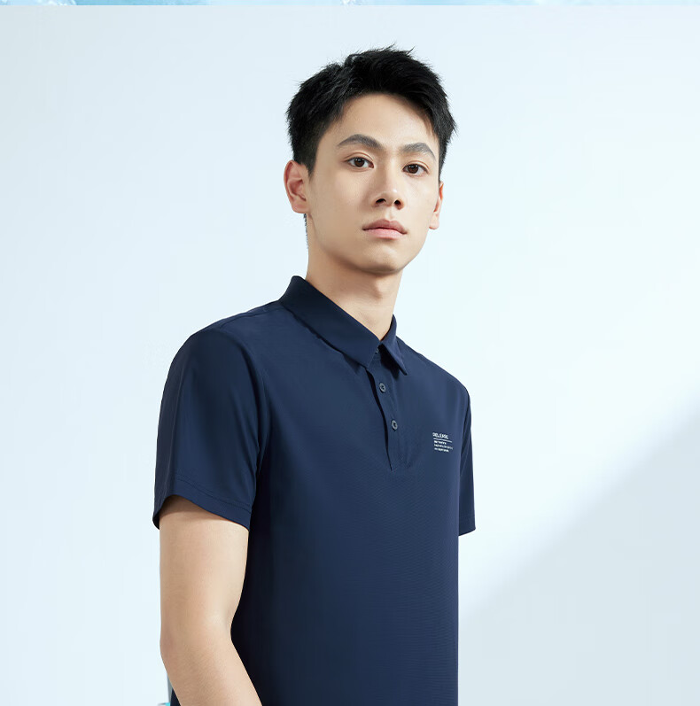 361° Men's Short Sleeve T-Shirt Spring Summer Polo Shirt Sportswear Fitness Loose Ice Silk Sun Protection 652524103D-6 8