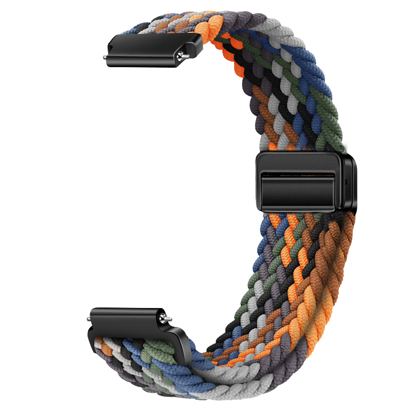 CangHua Compatible with OPPO Watch 4 Pro Strap, Woven for Watch X3/Watch X2/watch S/X/OnePlus Watch 2, Nylon Magnetic Buckle Strap for Men And Women, Camouflage Style