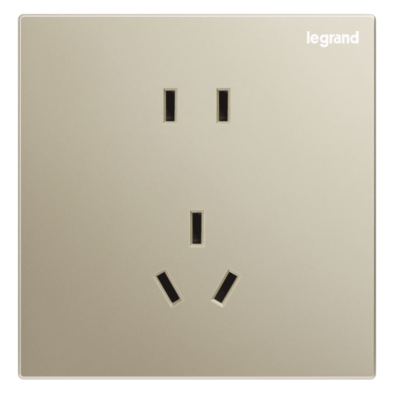 LEGRAND Switch Socket Panel Classic Milan Gold Frameless Large Panel 10A Five-Hole Socket Single Pack