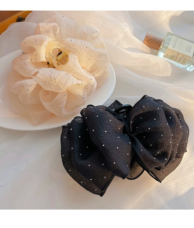 Xiangwan Hair Clip, Claw Clip, Mesh Butterfly Bow, Bubble Hair Clip, Cloud Clip, Back of Head Shark Clip, Bun Claw Clip, Hair Accessory 4