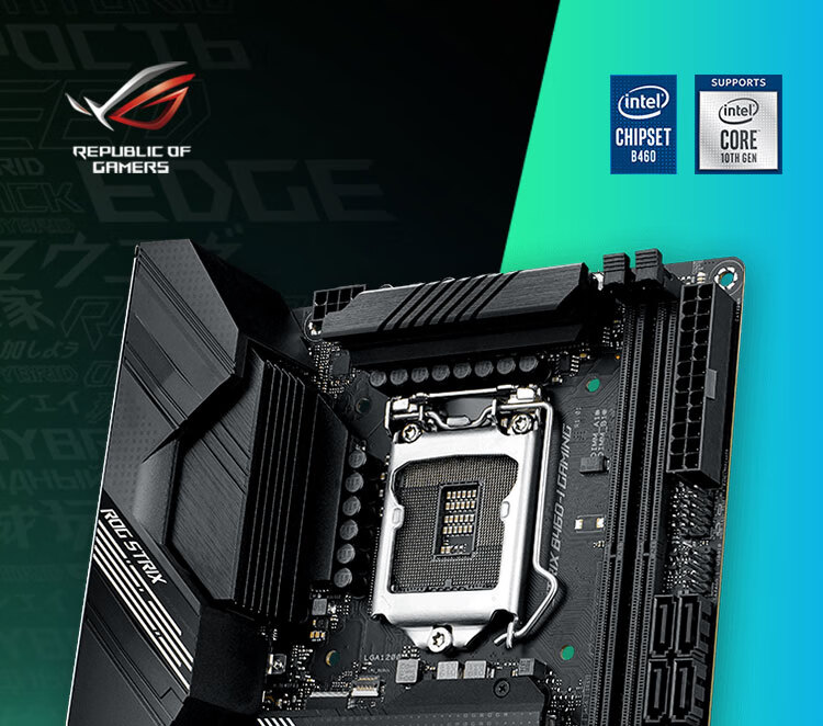 华硕家国度rogrogstrixb460igaming主板支持cpu105001040010400fintel