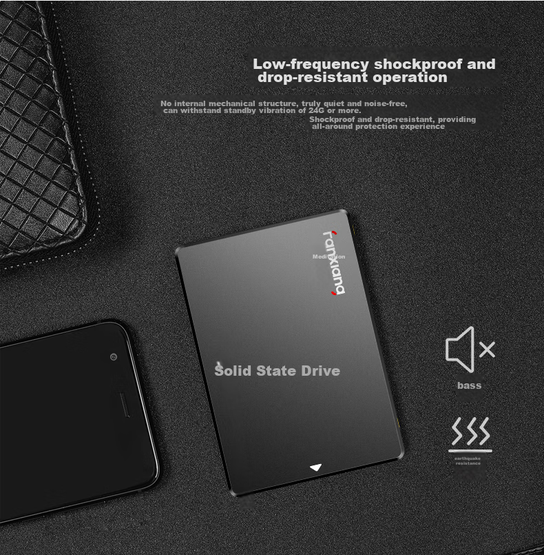 FANXIANG 256GB SSD Solid State Drive, SATA3.0 Interface, High-Speed Low-Power Consumption, Computer Upgrade Core Stable Component, FP325T 4