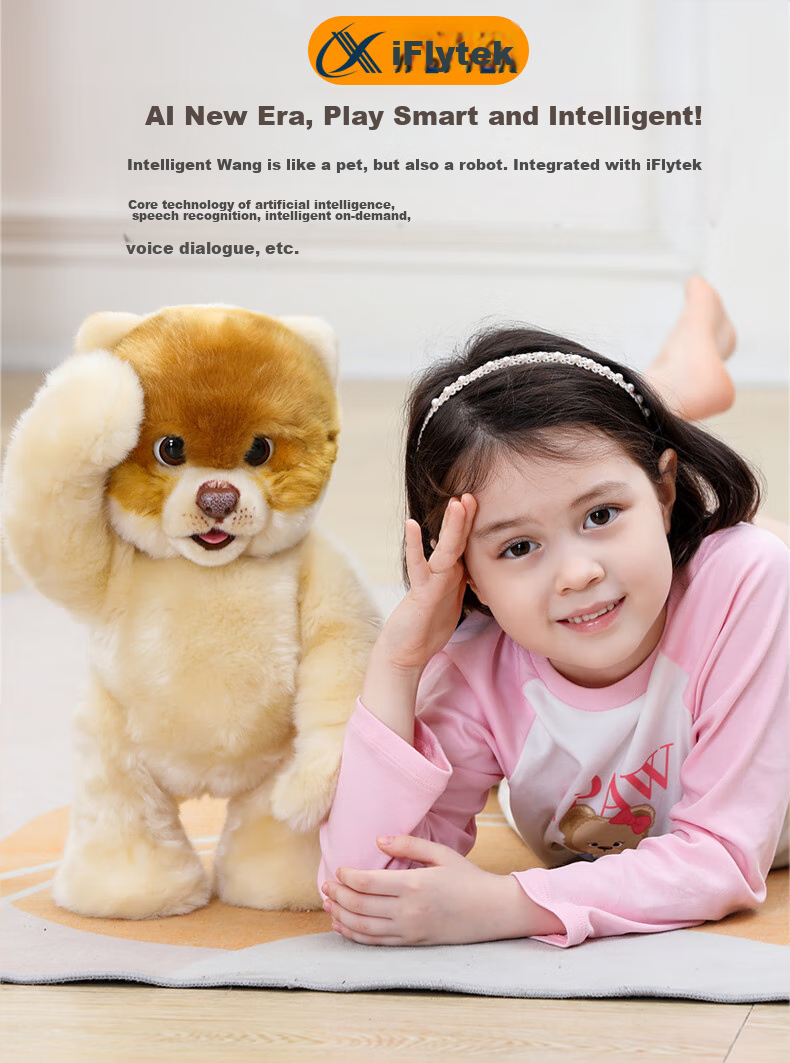 CUMATE Intelligent Pomeranian Toy Dog AI Companion Robot, Children's Gift, Birthday Present for Boys 2