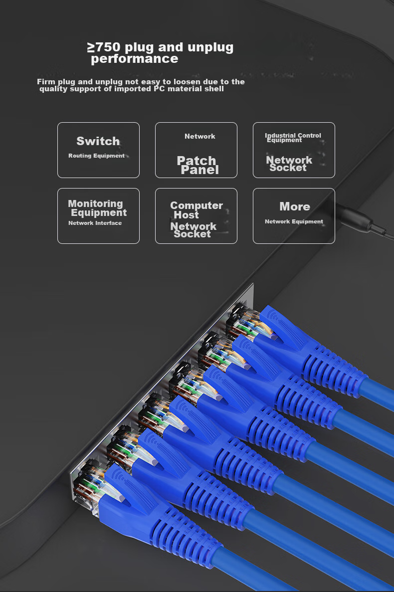 CNCOB Cat6 Professional Unshielded Gigabit Gold-Plated RJ45 Ethernet Cable Connector, Cat6 Crystal Head, 10 Pieces/bag, CN-2001 8