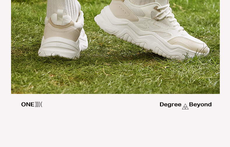 361° Women's Sports Shoes, Spring And Summer Mesh Thick-Soled Heightening Casual Commuter Dad Running Shoes for Women, 682426763F-1 38
