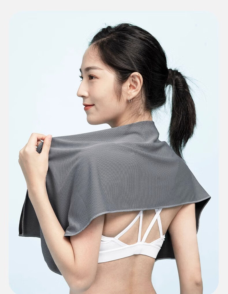 Keep Cooling Sports Swimming Towel for Men And Women, Sweat-Absorbing Gym Towel, Quick-Drying Portable Summer Towel, Blue 20