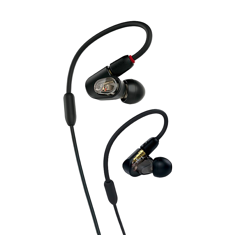 Audio-Technica ATH-E50 Professional Monitoring Dynamic Wired Headphones, Single-Unit Dynamic Driver, HIFI, Tri-Frequency Balanced, for Live Streaming, Music Editing, And Audiobooks