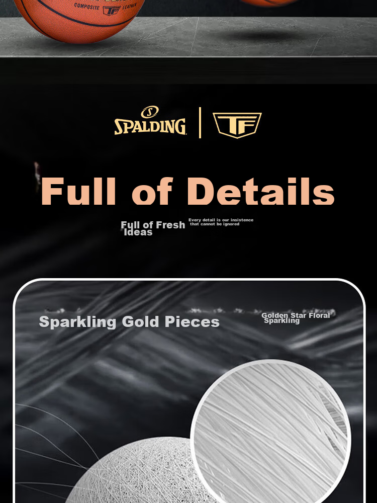 SPALDING Basketball TF Series Size 5 PU Children's Youth Competition Indoor And Outdoor Dual-Use Wear-Resistant Ball 77-176Y5 11