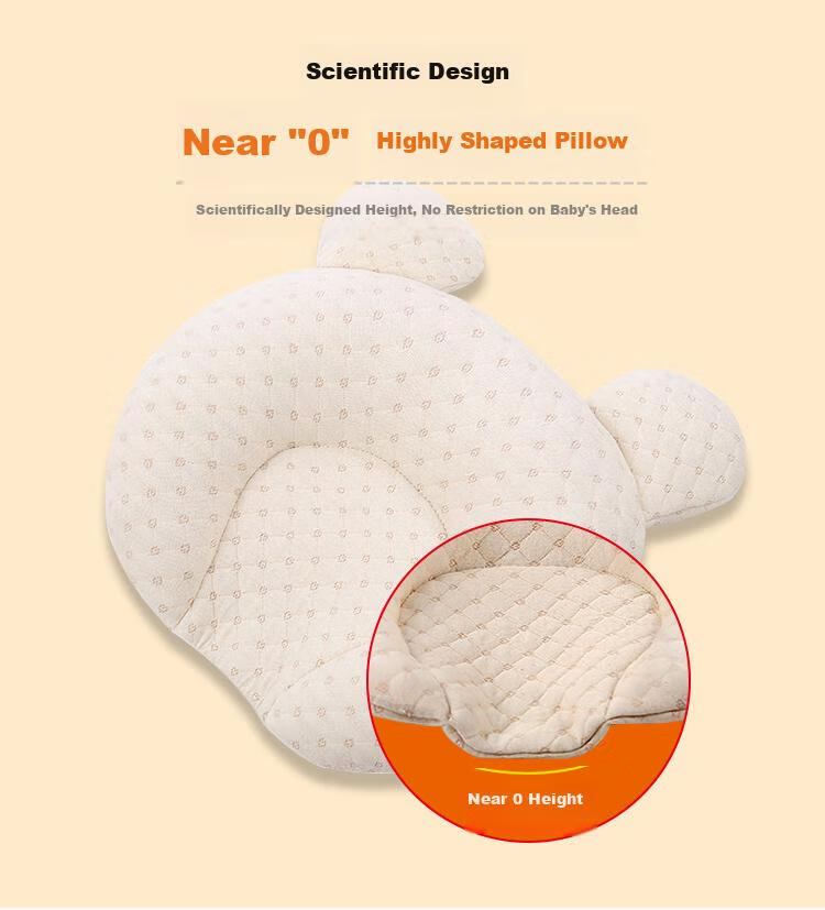 Xiqinbao Baby Pillow Children's Pillow Kindergarten Baby Nap Pillow 50x30cm (Gauze Pillowcase + Pillow Core) Blue Pony 4
