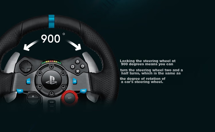 G G923 PC High-Resolution Force Feedback Racing Wheel And Pedals, Racing Simulation Driving Experience, For Horizon 4 And Okami 2 10