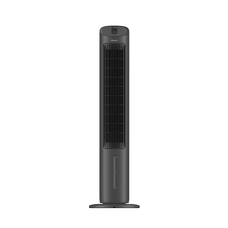 GREE [Powerful Cooling] Home Air Cooler Fan, Purifying Humidifying Water-Cooled Cooling Tower Fan, Energy-Efficient Cooling Small Bladeless Fan, Floor-Standing Cool Air Fan KS-04X60g
