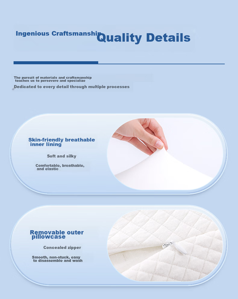 Aeromax Pillow, Thickened And Heightened, Specially Designed for Chubby People, Multifunctional, Detachable, Dual-Use High And Low Hotel Pillow, Memory Foam Neck Support 10
