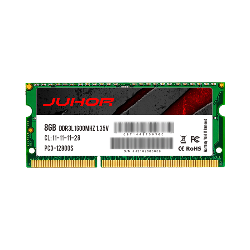JUHOR 8GB DDR3L 1600 Laptop Memory Module, Low Voltage 1.35V