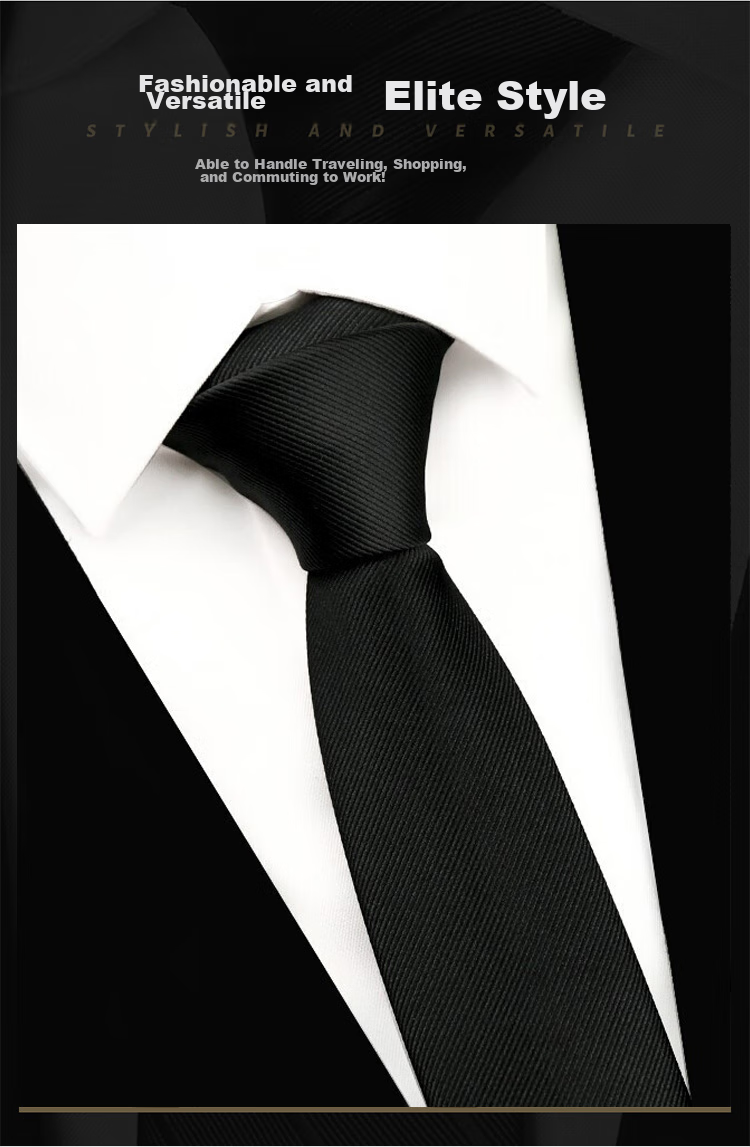 FitonTon Wedding Anniversary Banquet Tie, Men's Business Professional Tie, Gift for Boyfriend, New Year Valentine's Day Present, 8cm Gift Box 1