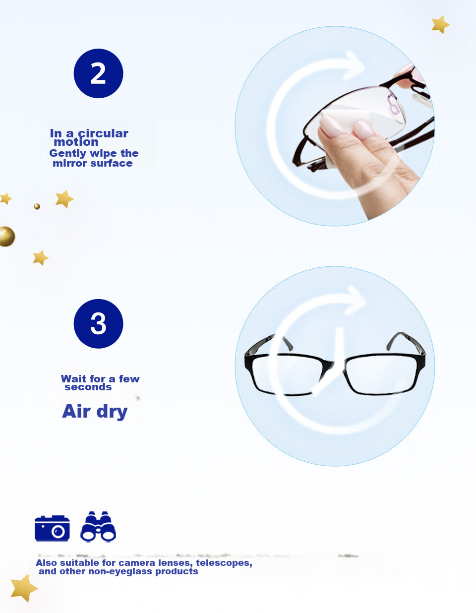 ZEISS Anti-Fog Cleaning Wipes for Glasses, Lenses, Goggles, Swimming Goggles, And Myopia Glasses - Anti-Fog Paper Towels, 100 Sheets 12