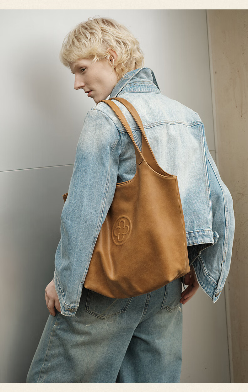 CASSILE [Celebrity Style] Cassile Tote Bag for Women, Vegetable-Tanned Leather Large Capacity Shoulder Bag, 520 Gift 15