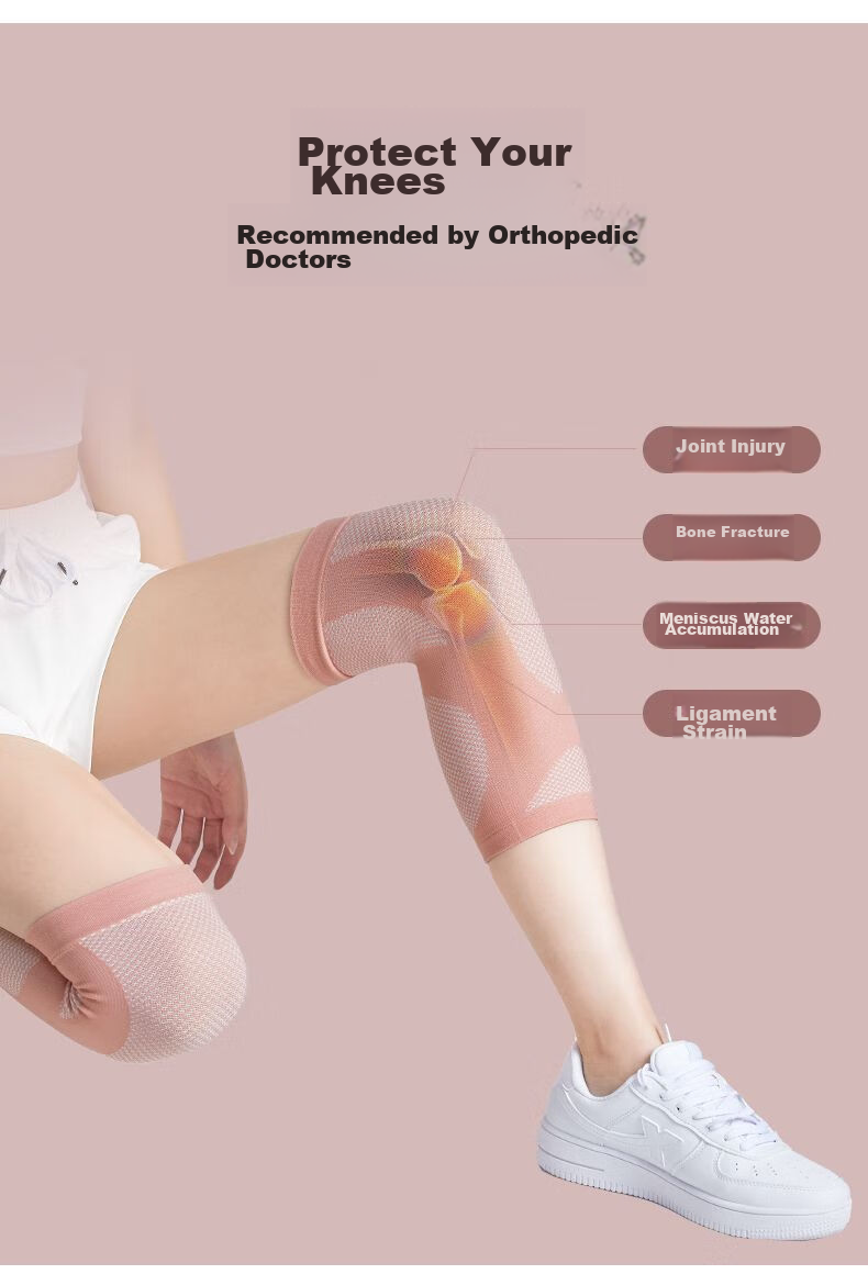 NAILEKESI N Professional Knee Brace for Women, Sports-Specific Warmth, Badminton Running Knee Joint Protector, Breathable Warm Arthritis Support 3