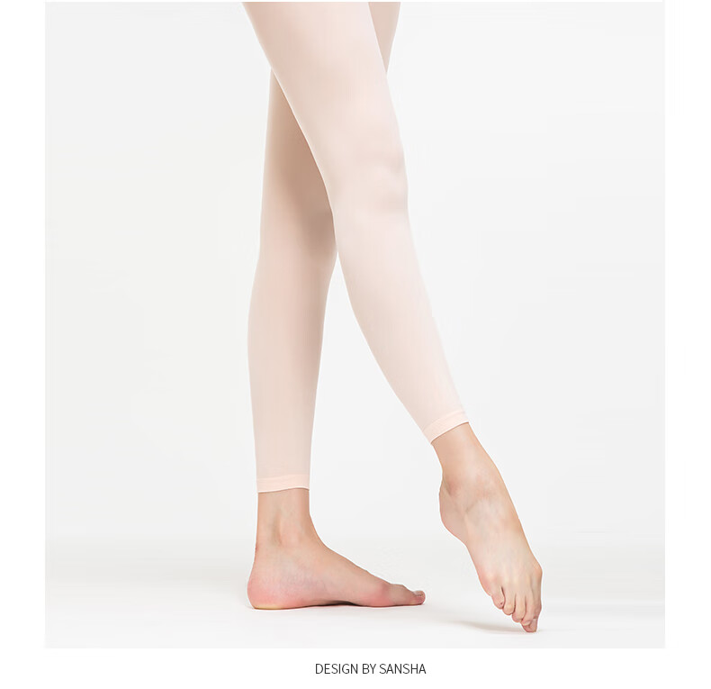 Sansha Ballet Dance Tights, Women's Footed Stockings, 9/10 Inch Thigh-High Socks for Dance Performances, T87 Pink 6
