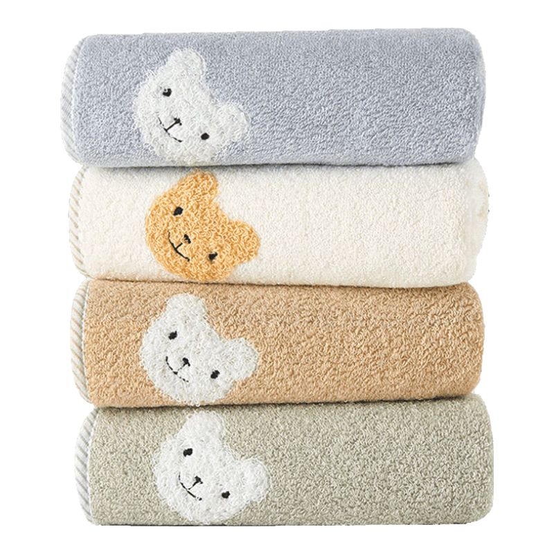 KING SHORE Face Towel, Xinjiang Cotton, Absorbent Sports Face Cloth, Skin-Friendly Soft A-Class, Pure Cotton Thickened, 6-Pack, 102g/piece
