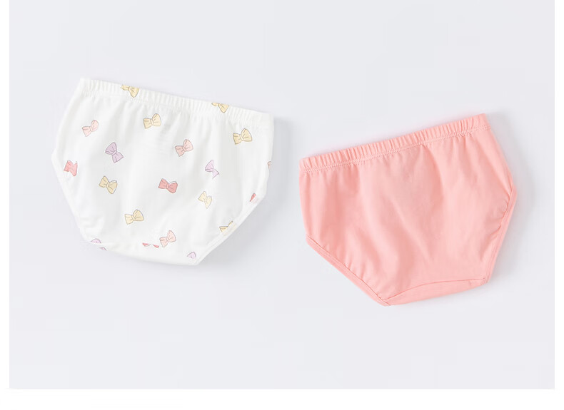 DAVE & BELLA [Two-Pack] Girls' Underwear, Baby Triangle Panties, Children's Underwear, Big Kids' Comfortable Panties 12