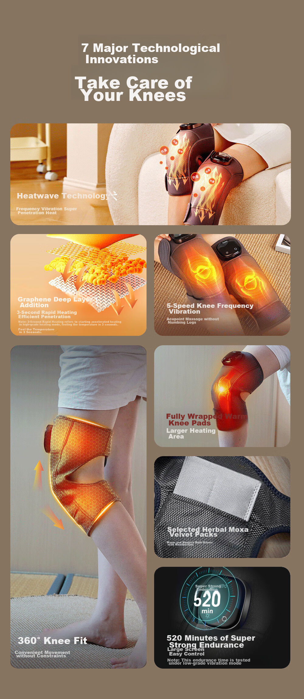 Breo [Mid-Autumn Festival Gift Top] Womb-Warming Hot Compress Waist Belt, Waist Massager, Heat Therapy Vibrating Heating Belt with Dual Air Chambers for Back Support, Mid-Autumn Festival Gift for Parents And Elders 3