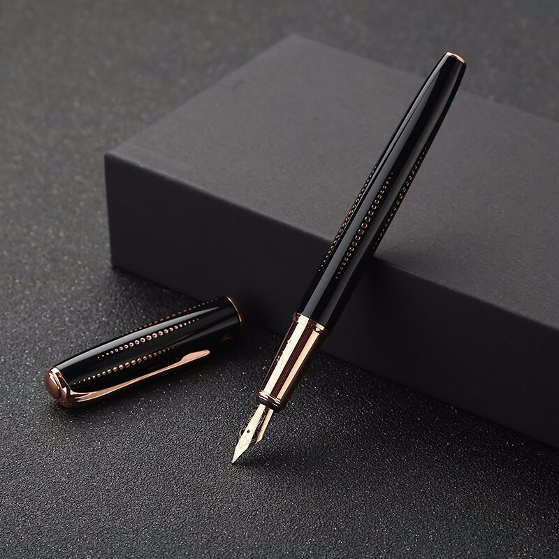 Pimio Starry Night Series Fountain Pen for Adults, Calligraphy Ink Pen, Business Birthday Gift for Men And Women, Signature Pen, Student Calligraphy Gift Pen, Starry Night Black