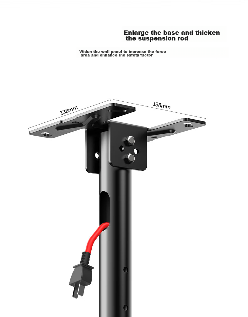 Jiangwutong TV Mount Bracket [14-42 Inches], Ceiling Hanging Bracket, 360-Degree Rotating Display Hanging Rod, LCD TV Suspension Mount 5