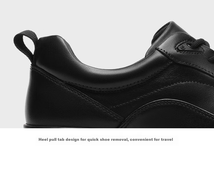 Goldlion Men's Shoes, Thick-Soled Casual Shoes, Soft And Durable Outdoor Trendy Versatile Sneakers, G559430518AAA, Black, Size 41 18