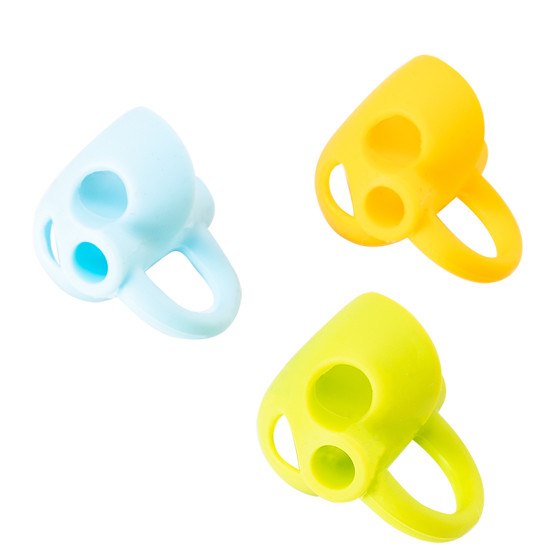 Deli 3 Silicone Grip Pen Holders, Antibacterial Pencil Case, Kindergarten And Elementary School Student Posture Corrector, Baby Writing Posture Corrector Birthday Gift