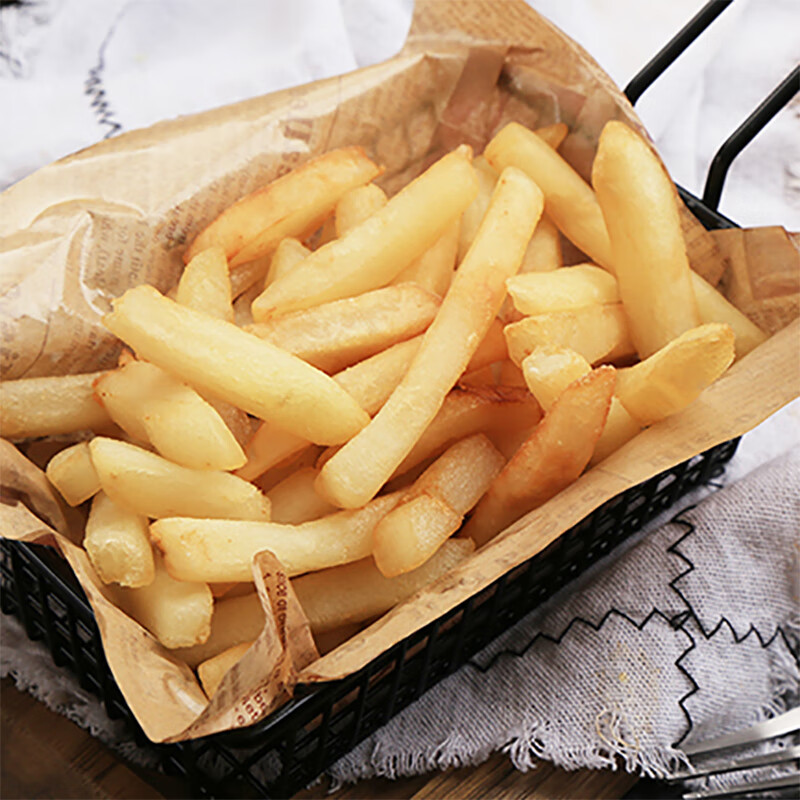 辛普劳蓝带系列3/8粗薯条 4斤 空气炸锅 早餐 原切薯条 家庭装薯条