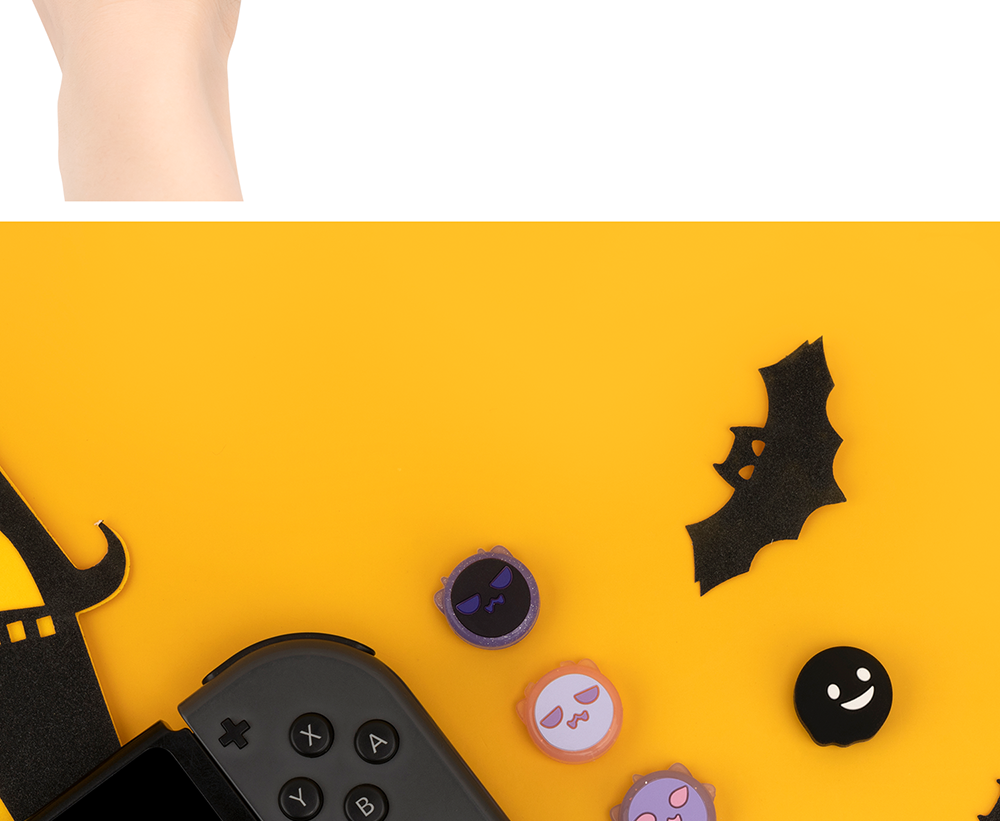 Jixiang Switch 2 Joystick Cap, Anti-Sweat, Non-Slip, Anti-Friction Joy-Con Controller Joystick Cap for NS2 Generation, Black And White Sweet Heart Skeleton Silicone Protective Cover, 4 Pieces 15
