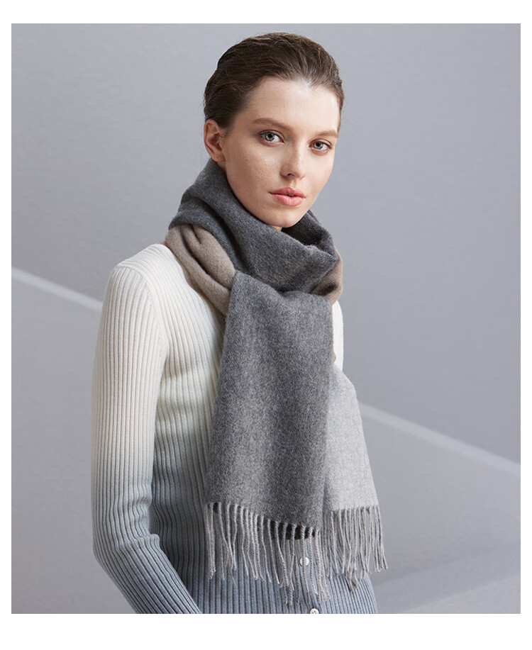 Hengyuanxiang 100% Cashmere Scarf, Women's Shawl, Warm Neck Warmer, Birthday Gift for Mom, Present for Elders 31