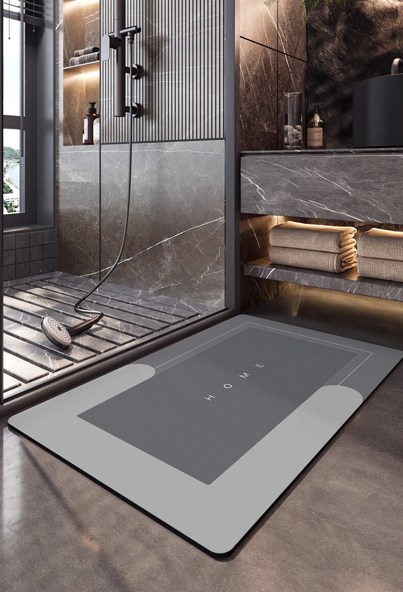 Da Jiang Bathroom Mat Absorbent Quick-Dry Toilet Door Floor Mat 40x60cm 12