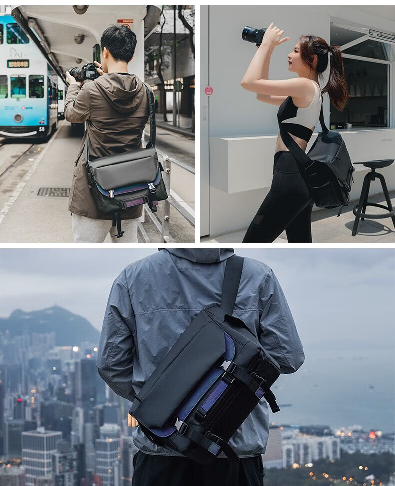 CWATCUN Shoulder Camera Bag, Photography Bag, Crossbody And Shoulder Professional Camera Bag, Stylish Commuter Bag Suitable for Fuji, Sony, Canon, Leica DSLR Camera Bags 12
