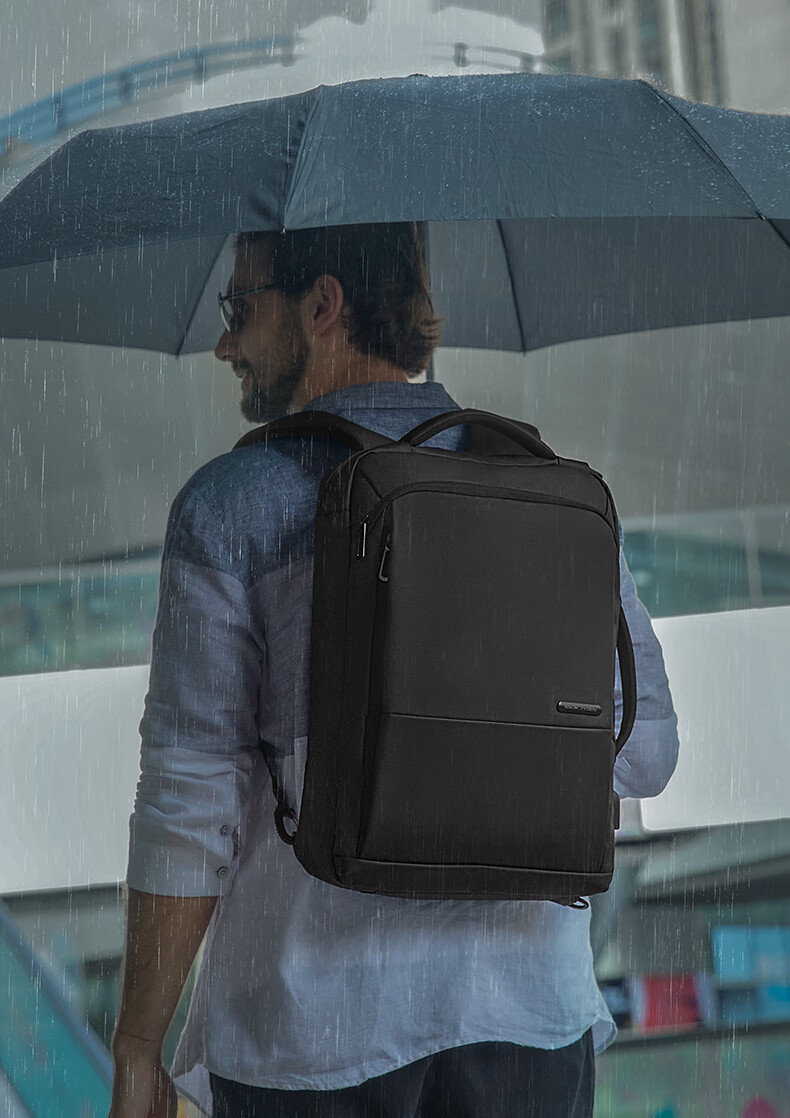 MARK RYDEN Backpack for Men, Multifunctional Briefcase, Business Casual Travel Bag MR9533 Upgraded Version in Elegant Black 11