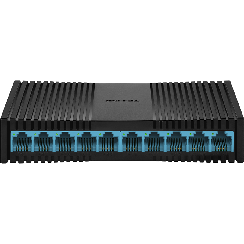 TP-LINK 10-Port 100Mbps Switch with 8 PoE Ports, Home Surveillance Network Hub Splitter TL-SF1010PM