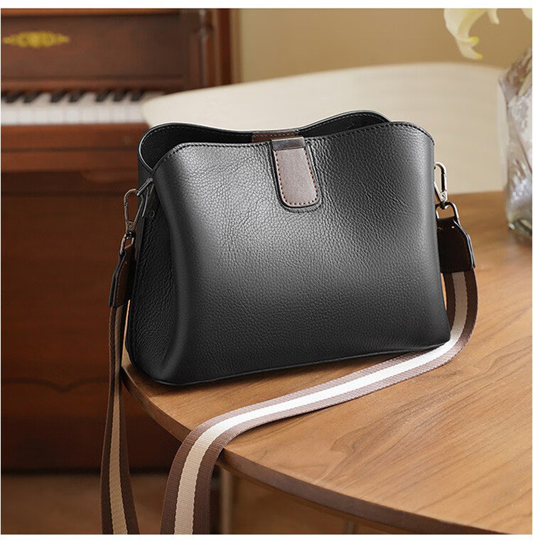 Laorentou Top-Grain Leather Women's Handbag, Large Capacity Mom Bag, Shoulder Crossbody Bag, Girlfriend Valentine's Day Gift for Wome 11
