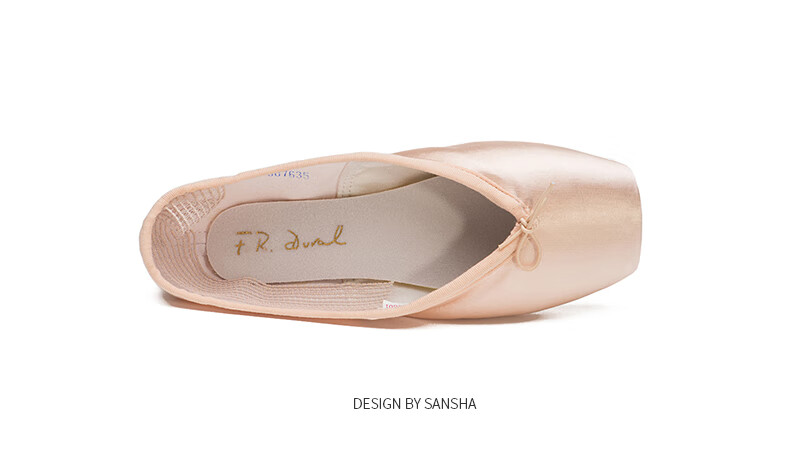Sansha Ballet Pointe Shoes, Satin Upper, Leather Sole, Dance Shoes, Hard Shoes, Practice Shoes, FRD1.0REG, Satin, Size 39 13