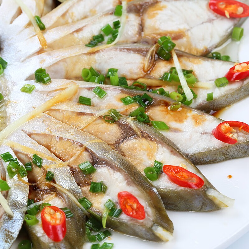 翔泰冷冻二去金鲳鱼礼盒2斤2条净重免处理生鲜鱼类海鲜水产