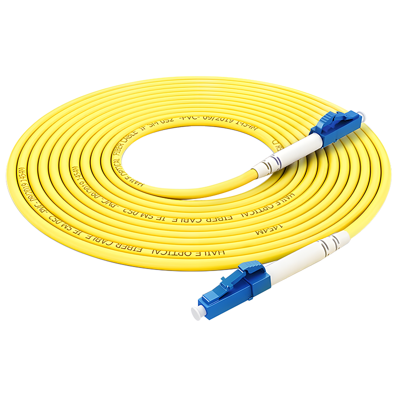 HAILE Telecom Grade Single-mode 10G Optical Fiber Patch Cord Single-core Φ3.0 (LC-LC, 9/125) 2m Fiber Optic Pigtail HJ-1LC-LC-S2