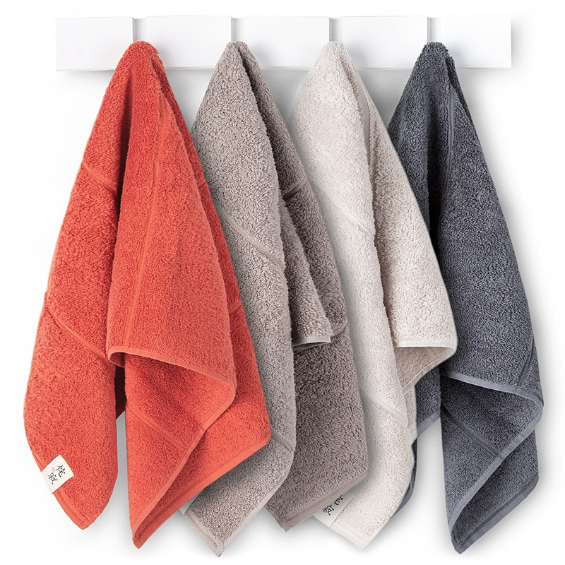 Набор полотенец Sanli Pure Cotton, 4 шт., из чистого хлопка, впитывающие, мягкие, размер 34x76 см, цвет [A Class Xinjiang Cotton] Plain Color