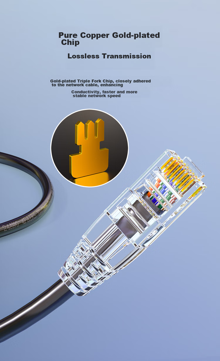 HAILE Cat5e Pure Copper Outdoor Special Network Cable for Engineering And Home Use, Waterproof And Sun-Resistant with RJ45 Connectors, 40 Meters, Finished Broadband Monitoring Outdoor Network Patch Cable HT-6508 5