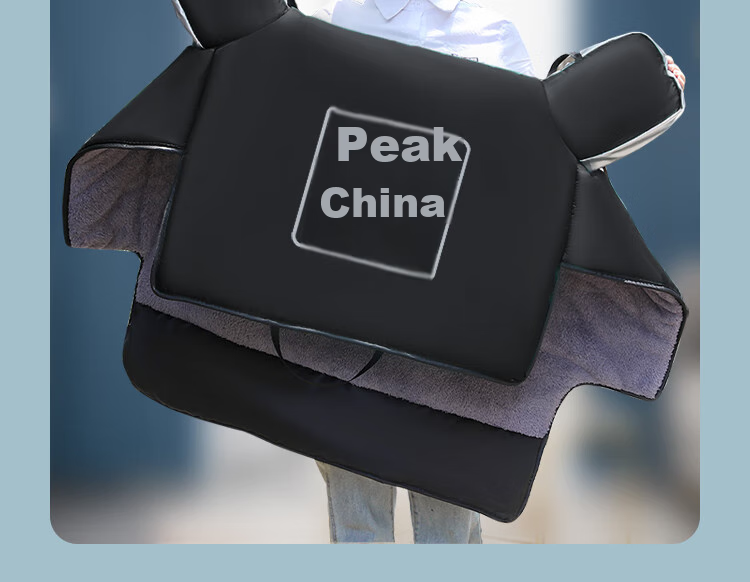 PEAK Electric Scooter Windshield Cover, Windproof, Waterproof, Cold-Resistant, Warm, Thickened, Side Wings Fully Enclosed, Dark Gree 2